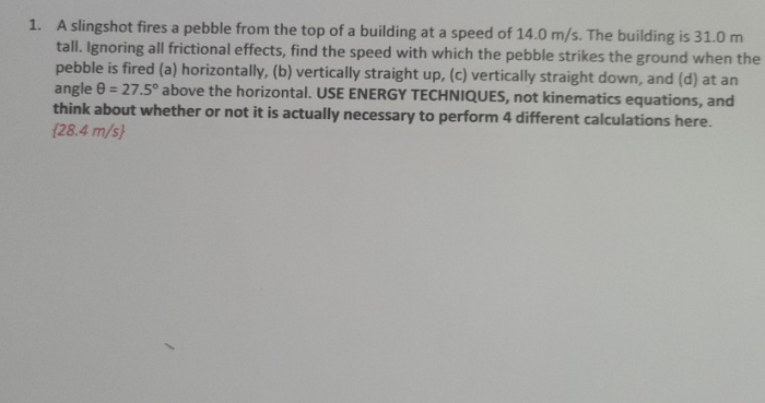 Slingshot pebble fires homeworklib speed building apprx