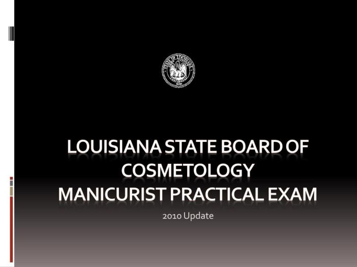 Louisiana state board of cosmetology gold book